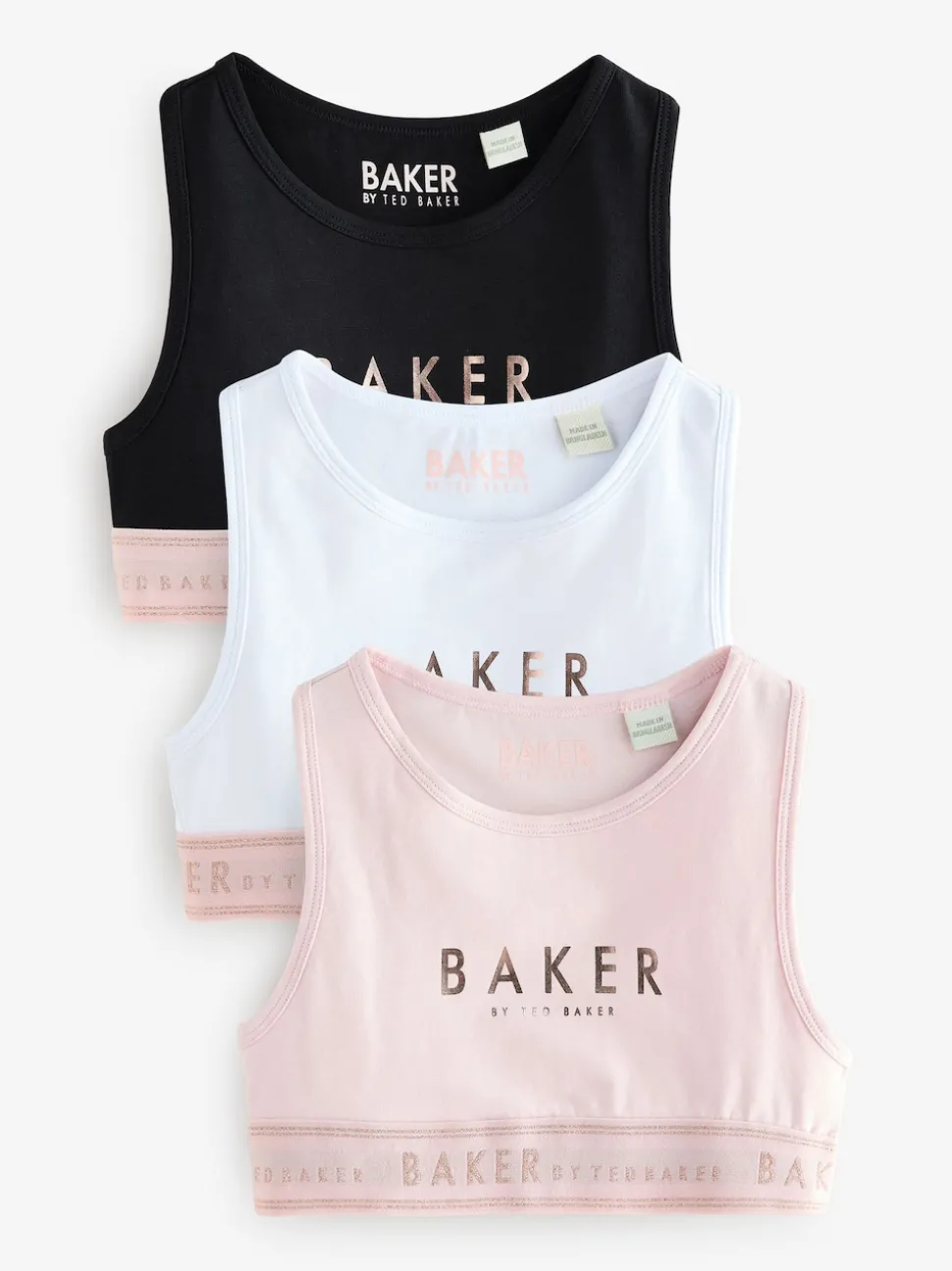 Baker by Ted Baker Crop Tops 3 Pack