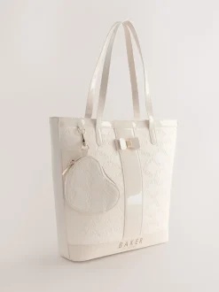 Baker by Ted Baker Embossed PU Tote Bag