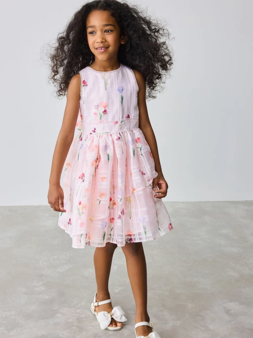 Baker by Ted Baker Floral Burnout Cross Back Dress