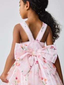 Baker by Ted Baker Floral Burnout Cross Back Dress