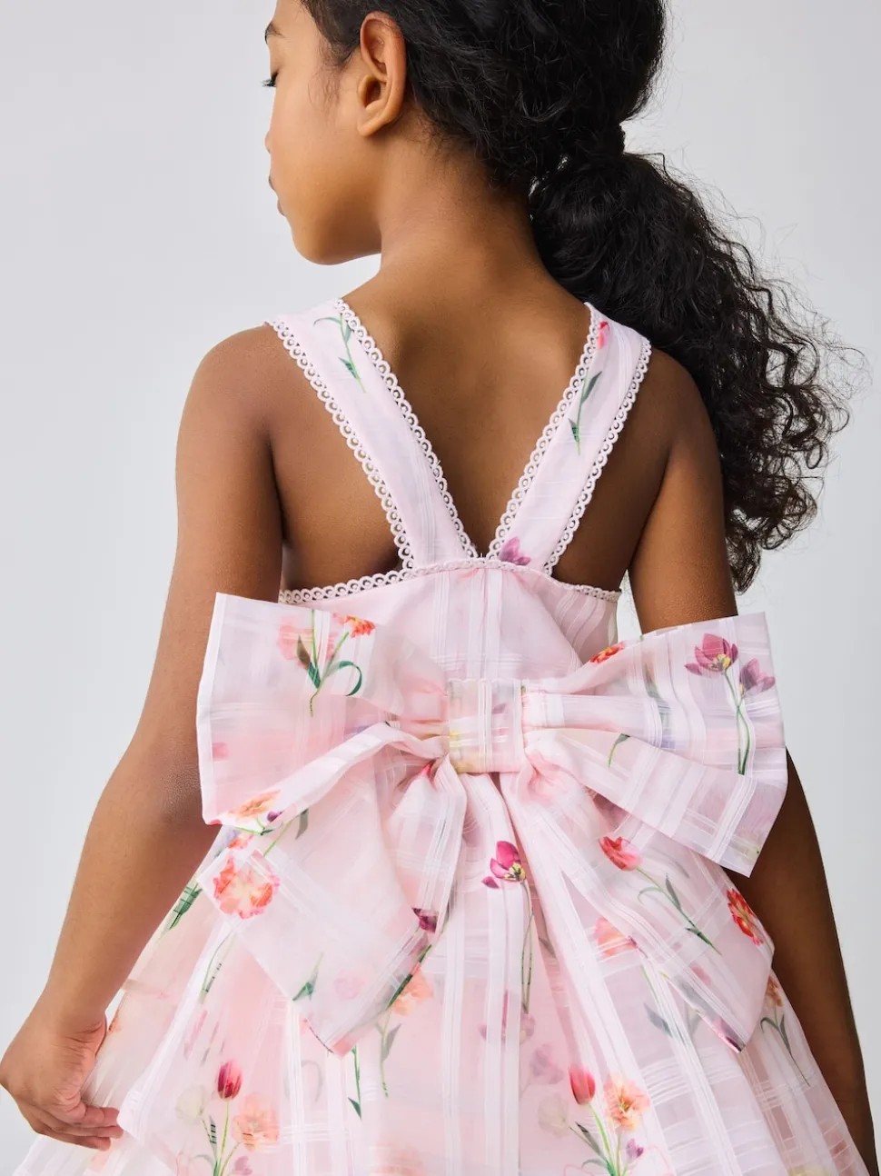 Baker by Ted Baker Floral Burnout Cross Back Dress