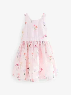 Baker by Ted Baker Floral Burnout Cross Back Dress