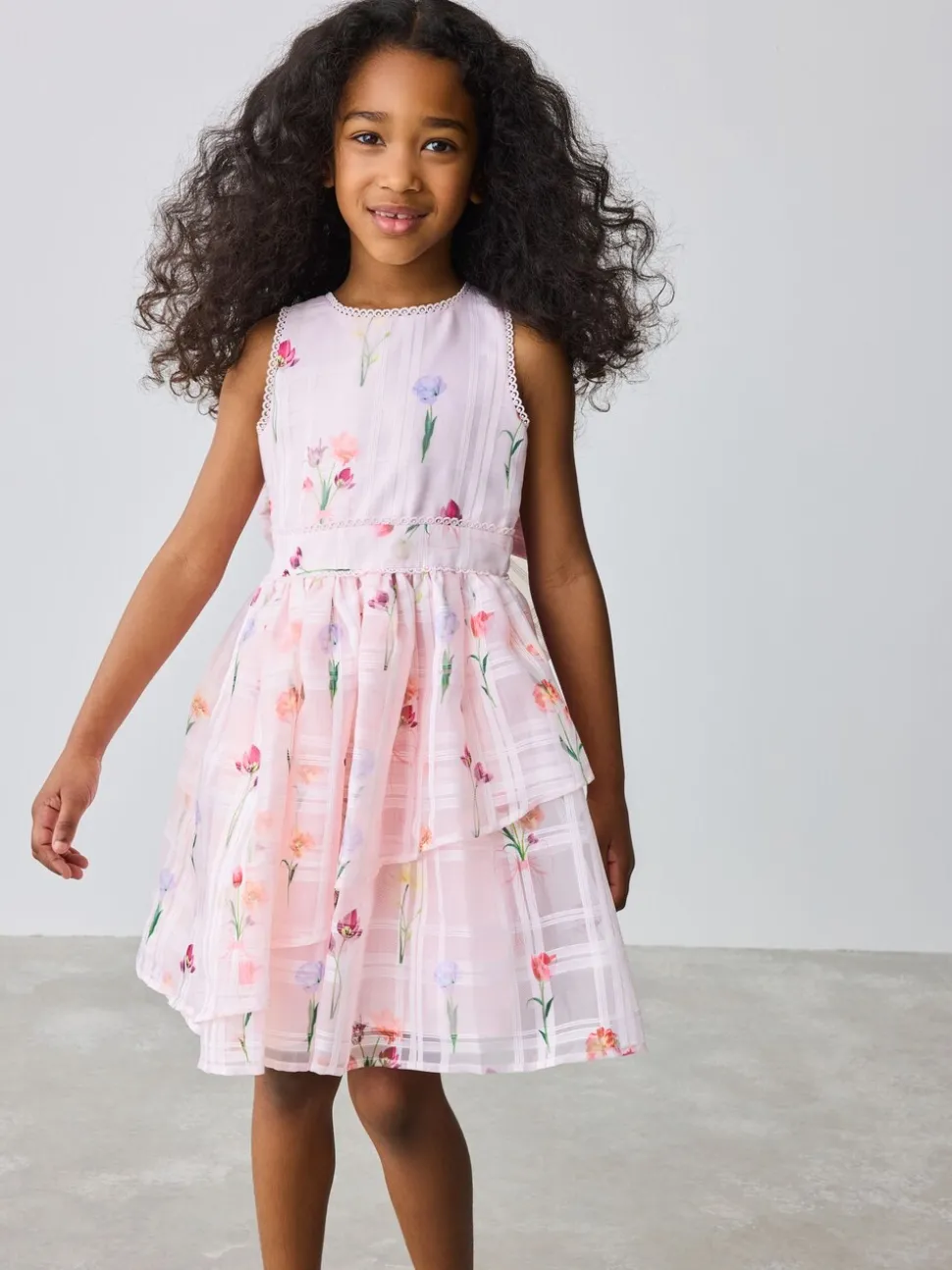Baker by Ted Baker Floral Burnout Cross Back Dress