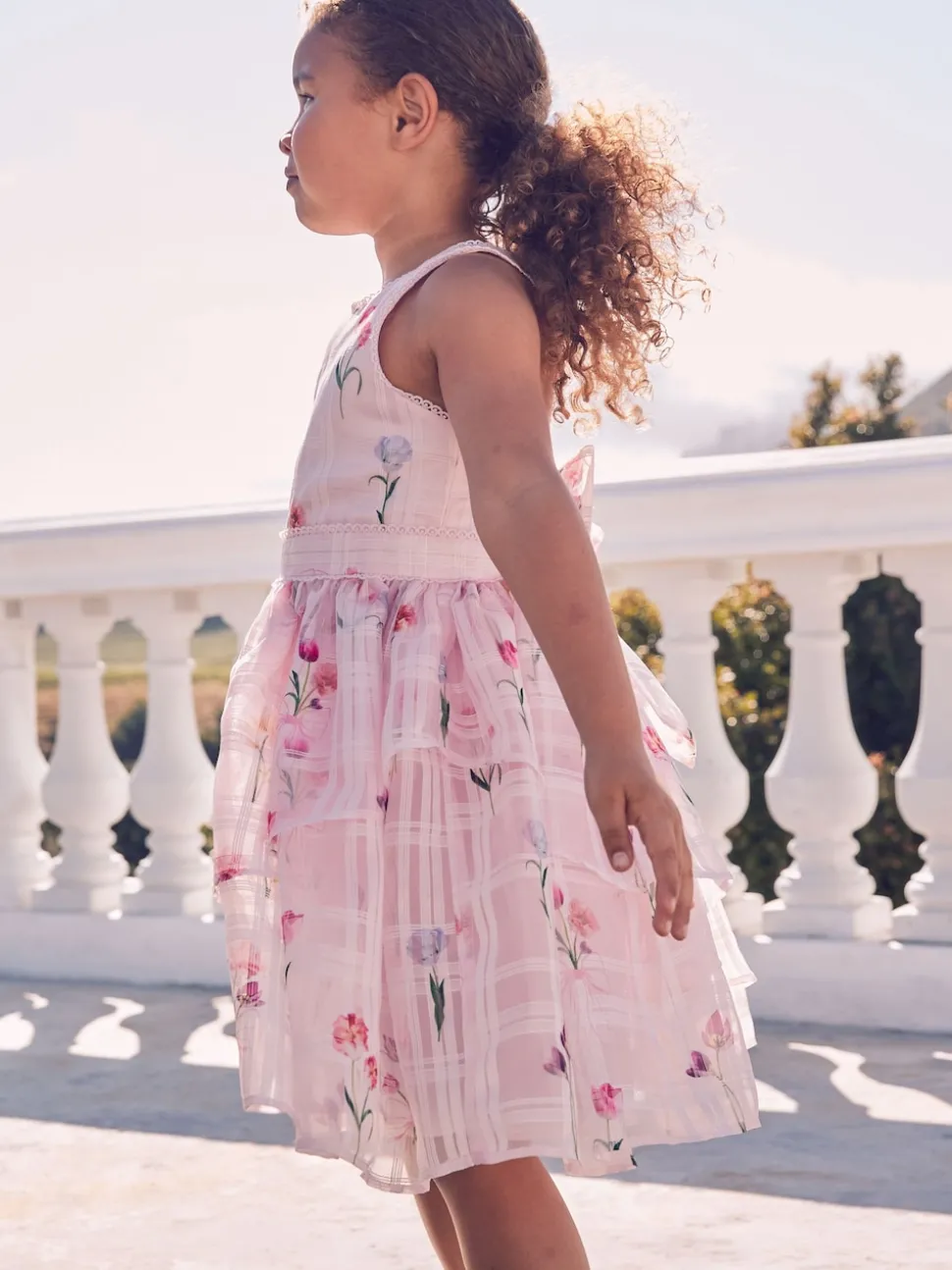 Baker by Ted Baker Floral Burnout Cross Back Dress