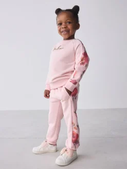 Baker by Ted Baker Floral Print Organza Sweatshirt & Joggers Set 2 Piece