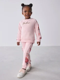 Baker by Ted Baker Floral Print Organza Sweatshirt & Joggers Set 2 Piece