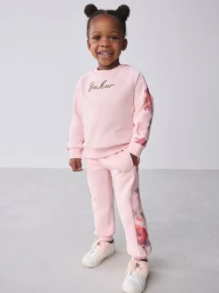 Baker by Ted Baker Floral Print Organza Sweatshirt & Joggers Set 2 Piece