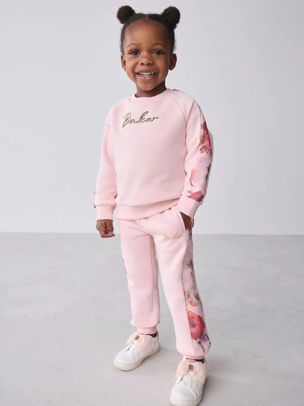 Baker by Ted Baker Floral Print Organza Sweatshirt & Joggers Set 2 Piece