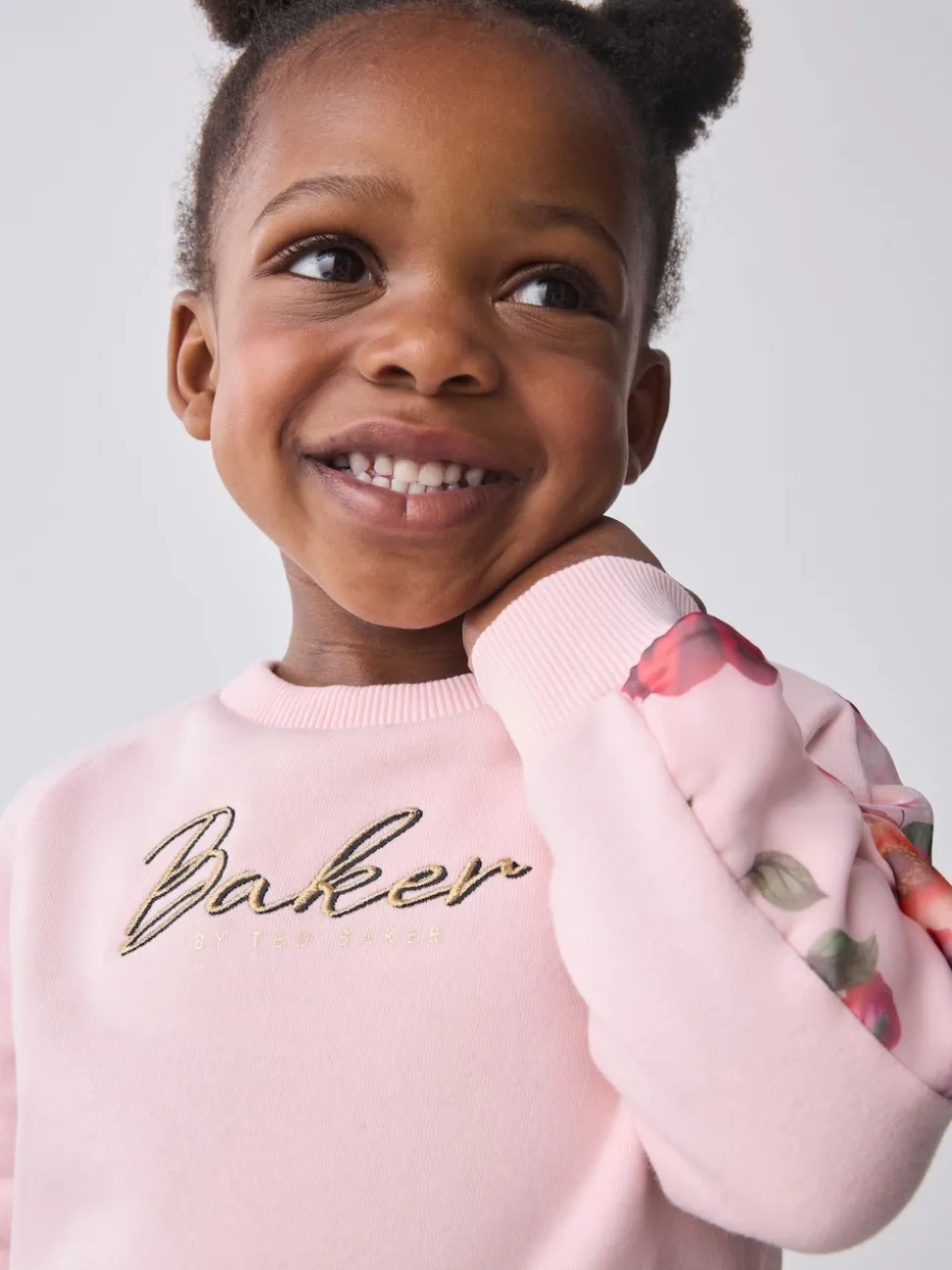 Baker by Ted Baker Floral Print Organza Sweatshirt & Joggers Set 2 Piece