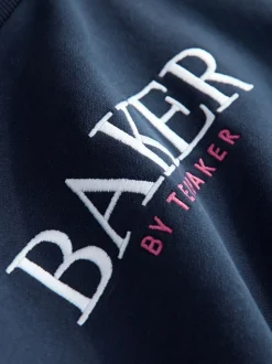 Baker by Ted Baker Floral Print Panel Sweat & Wide Leg Joggers Set 2 Piece