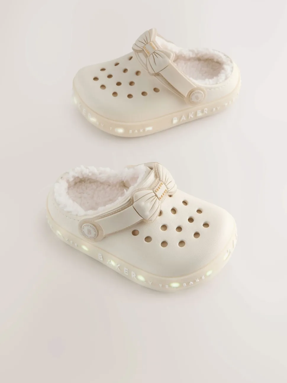 Baker by Ted Baker Girls Borg Lined Clog Slippers