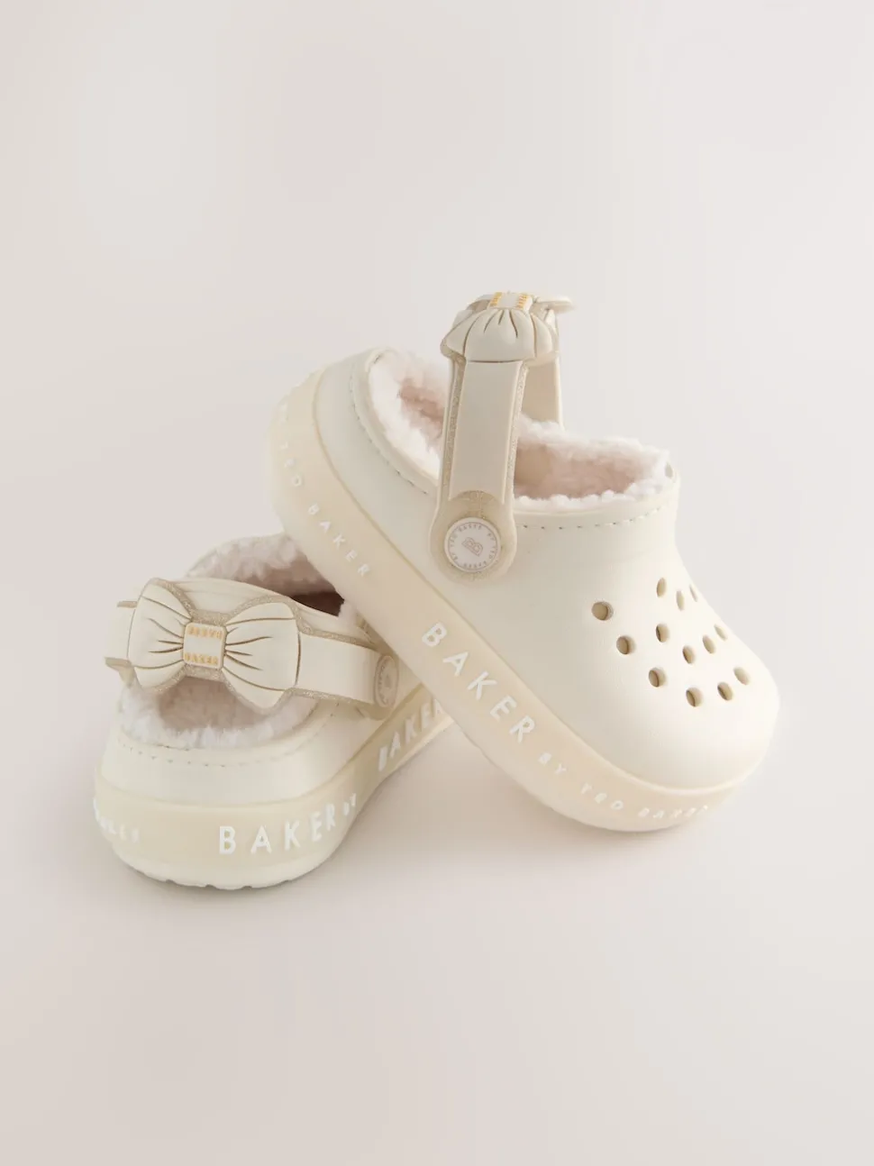 Baker by Ted Baker Girls Borg Lined Clog Slippers