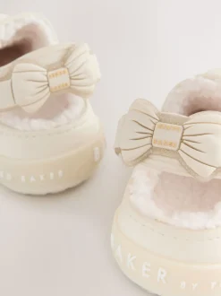 Baker by Ted Baker Girls Borg Lined Clog Slippers