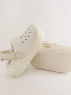 Baker by Ted Baker Girls Borg Lined Clog Slippers