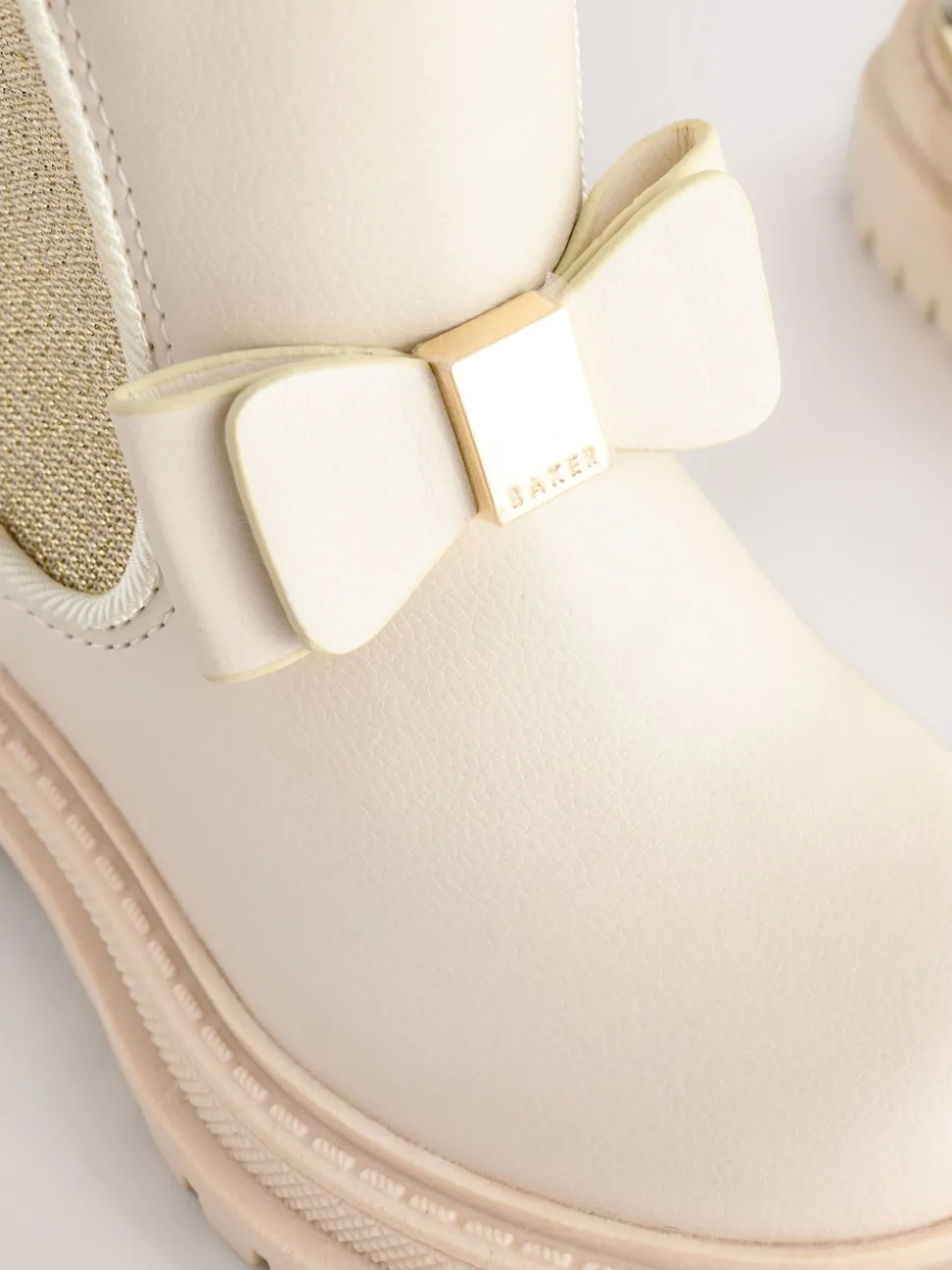 Baker by Ted Baker Girls Chelsea Boots With Bow
