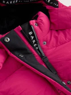 Baker by Ted Baker Girls Shower Resistant Longline Padded Coat