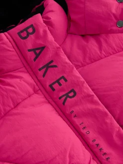 Baker by Ted Baker Girls Shower Resistant Longline Padded Coat