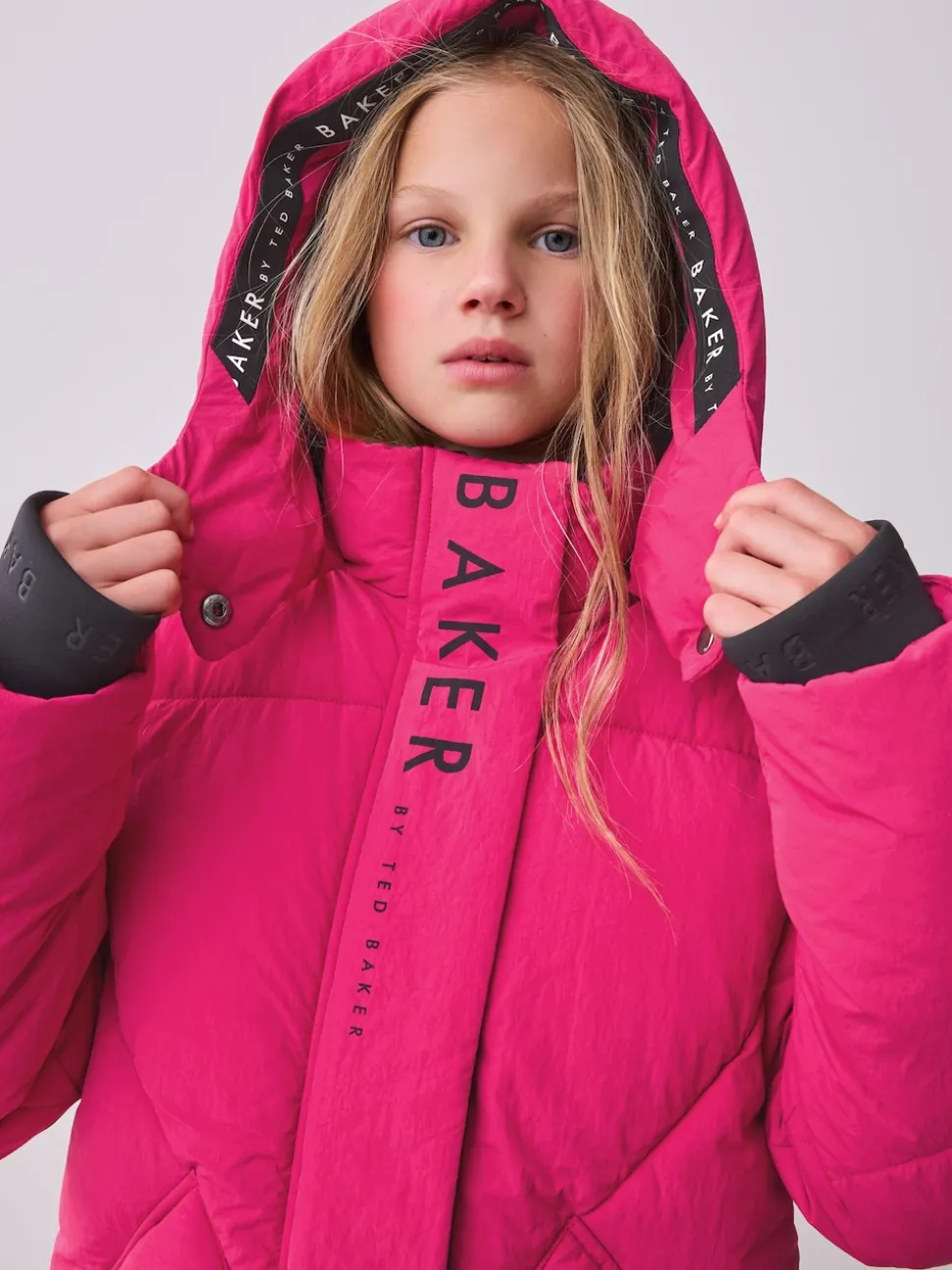 Baker by Ted Baker Girls Shower Resistant Longline Padded Coat