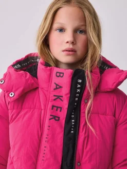 Baker by Ted Baker Girls Shower Resistant Longline Padded Coat