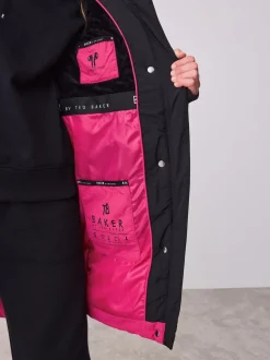 Baker by Ted Baker Girls Shower Resistant Longline Padded Coat