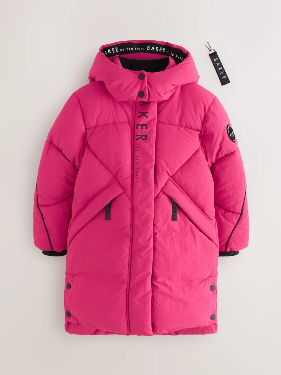 Baker by Ted Baker Girls Shower Resistant Longline Padded Coat
