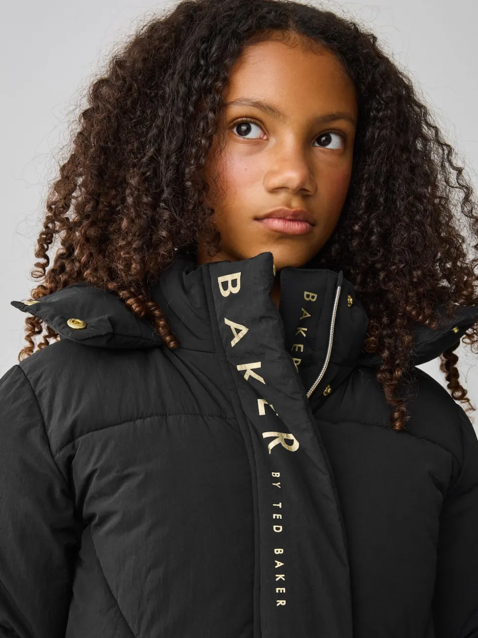 Baker by Ted Baker Girls Shower Resistant Longline Padded Coat