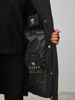 Baker by Ted Baker Girls Shower Resistant Longline Padded Coat