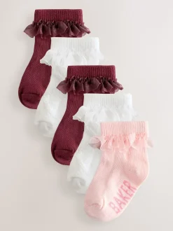Baker by Ted Baker Girls Socks 5 Pack