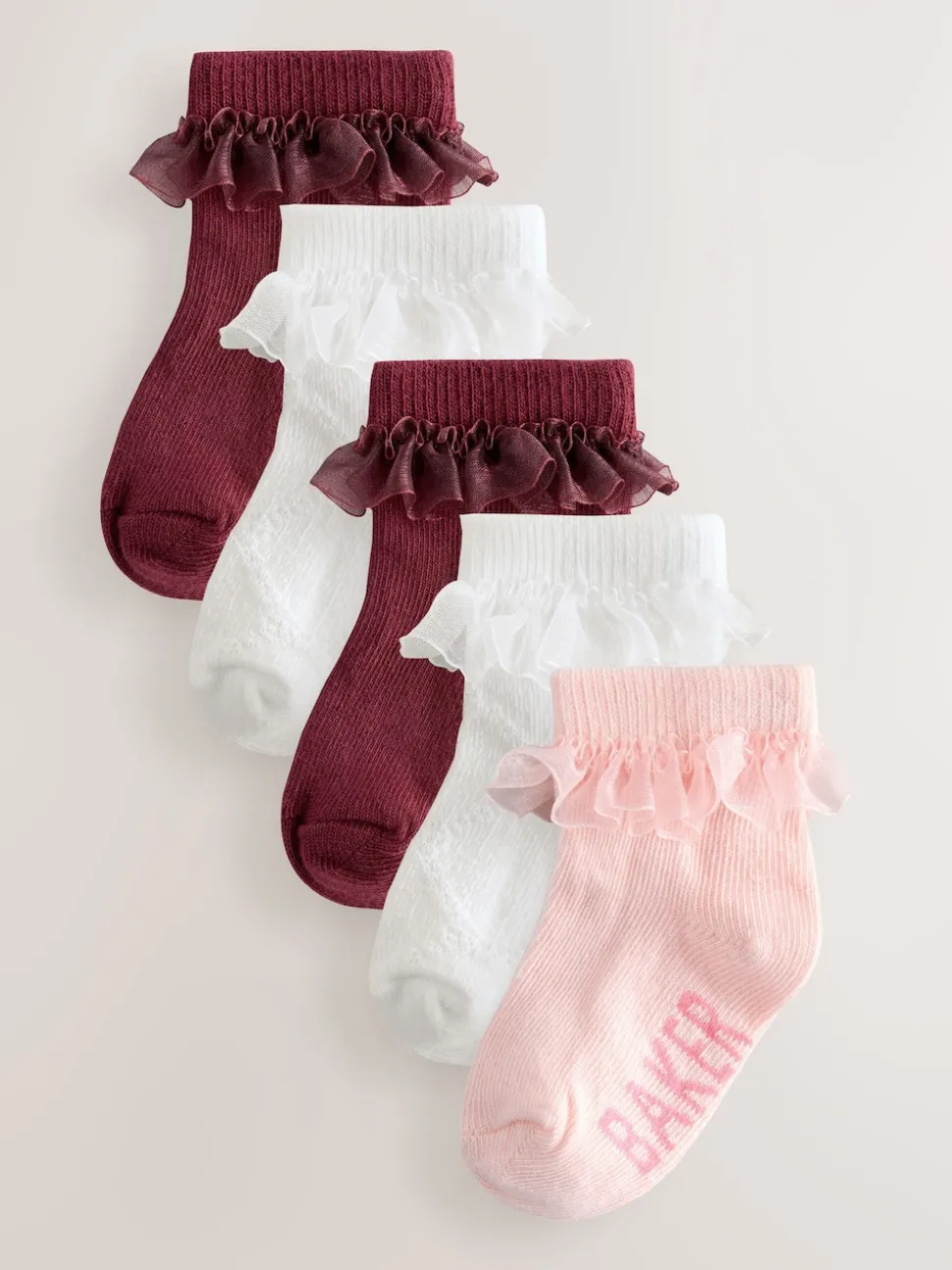 Baker by Ted Baker Girls Socks 5 Pack