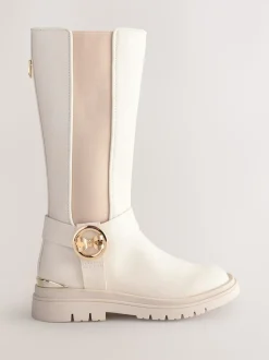 Baker by Ted Baker Girls Tall Knee High Boots with Bow Charm