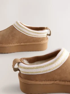 Baker by Ted Baker Girls Water Repellent Suede Mule Slippers