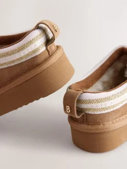 Baker by Ted Baker Girls Water Repellent Suede Mule Slippers