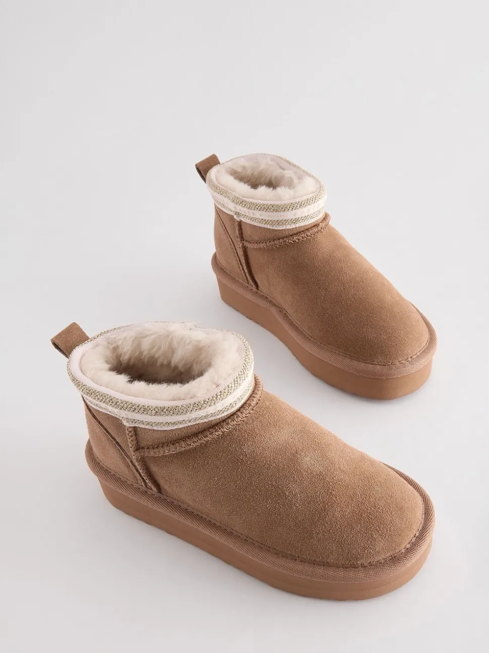 Baker by Ted Baker Girls Water Repellent Cosy Suede Boots