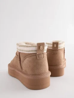 Baker by Ted Baker Girls Water Repellent Cosy Suede Boots