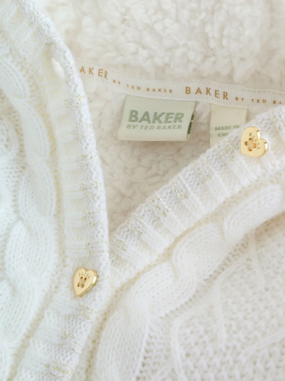 Baker by Ted Baker Knitted Bow Detail Coatigan