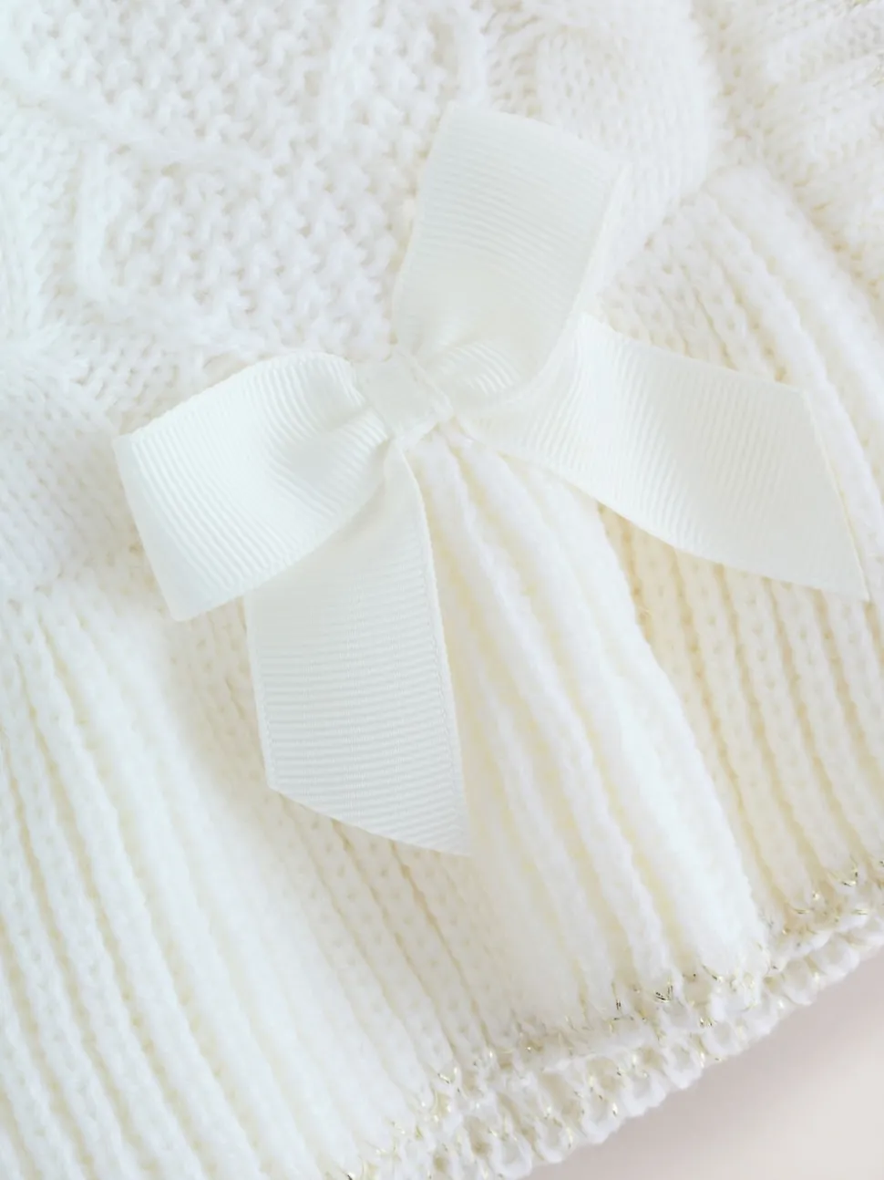 Baker by Ted Baker Knitted Bow Detail Coatigan