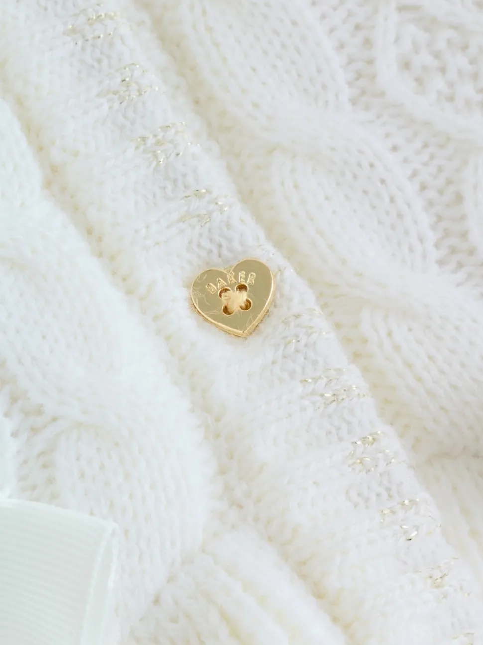 Baker by Ted Baker Knitted Bow Detail Coatigan