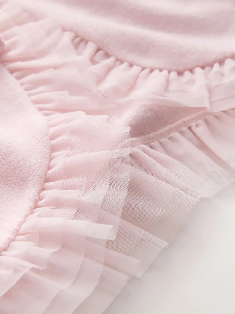 Baker by Ted Baker Knitted Mesh Ruffle Hem Cardigan