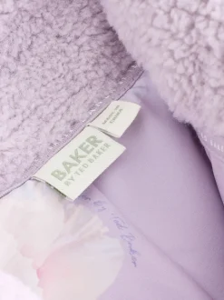 Baker by Ted Baker Lilac Purple Borg Mix Panel Fleece