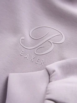 Baker by Ted Baker Lilac Purple Premium Bubble Hem Peplum Hoodie