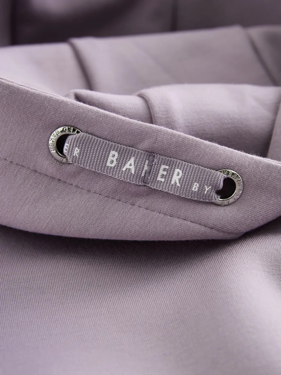 Baker by Ted Baker Lilac Purple Premium Bubble Hem Peplum Hoodie