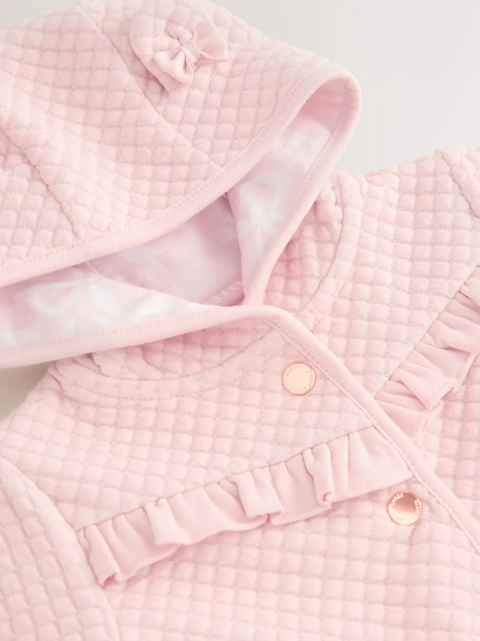 Baker by Ted Baker Lurex Quilted Hooded Jacket