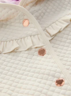 Baker by Ted Baker Lurex Quilted Hooded Jacket