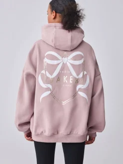 Baker by Ted Baker Oversized Back Print Hoodie