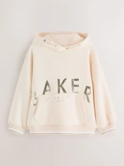 Baker by Ted Baker Oversized Stone Foil Branded Hoodie and Leggings Set 2 Piece