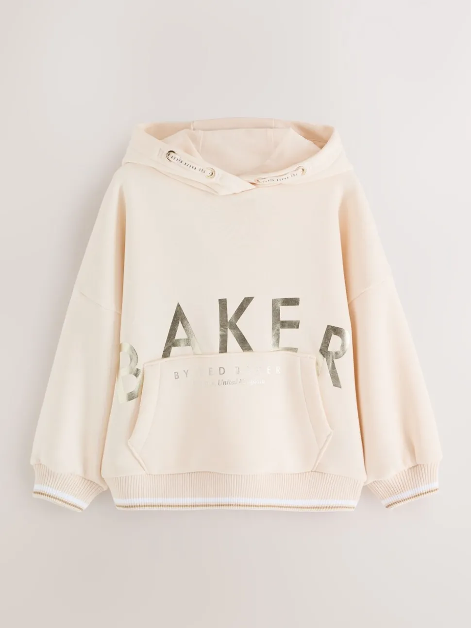 Baker by Ted Baker Oversized Stone Foil Branded Hoodie and Leggings Set 2 Piece
