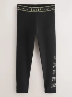 Baker by Ted Baker Oversized Stone Foil Branded Hoodie and Leggings Set 2 Piece
