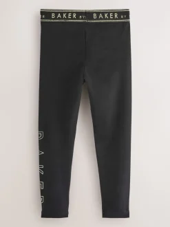 Baker by Ted Baker Oversized Stone Foil Branded Hoodie and Leggings Set 2 Piece