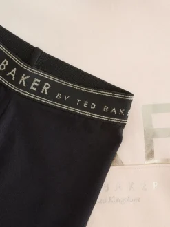Baker by Ted Baker Oversized Stone Foil Branded Hoodie and Leggings Set 2 Piece
