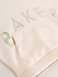 Baker by Ted Baker Oversized Stone Foil Branded Hoodie and Leggings Set 2 Piece